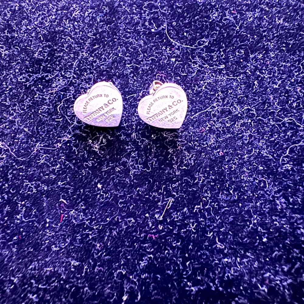 Tiffany and co hear earrings only worn once